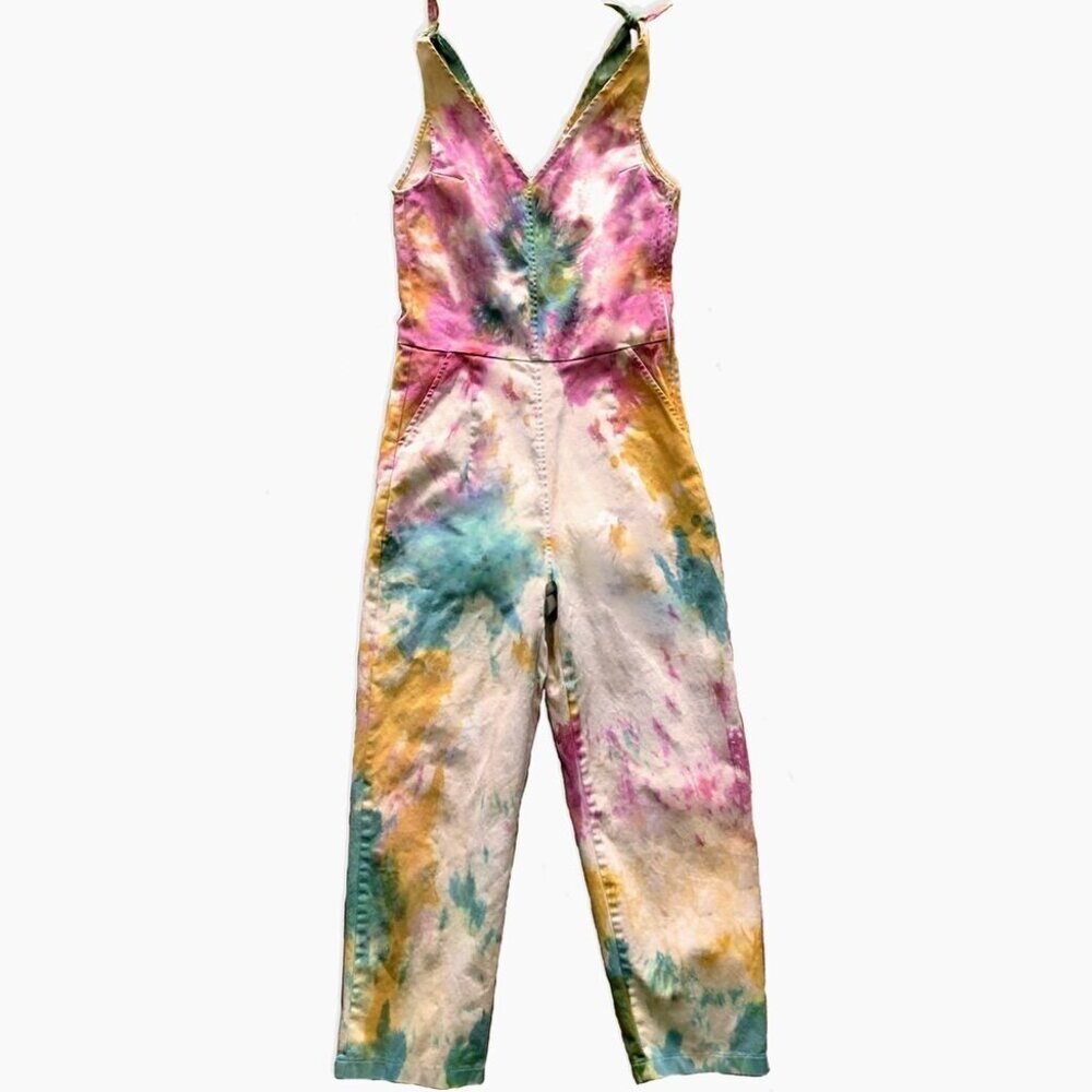 Loup Slate Tie-Knot Coveralls, Tie-Dye, Size Small